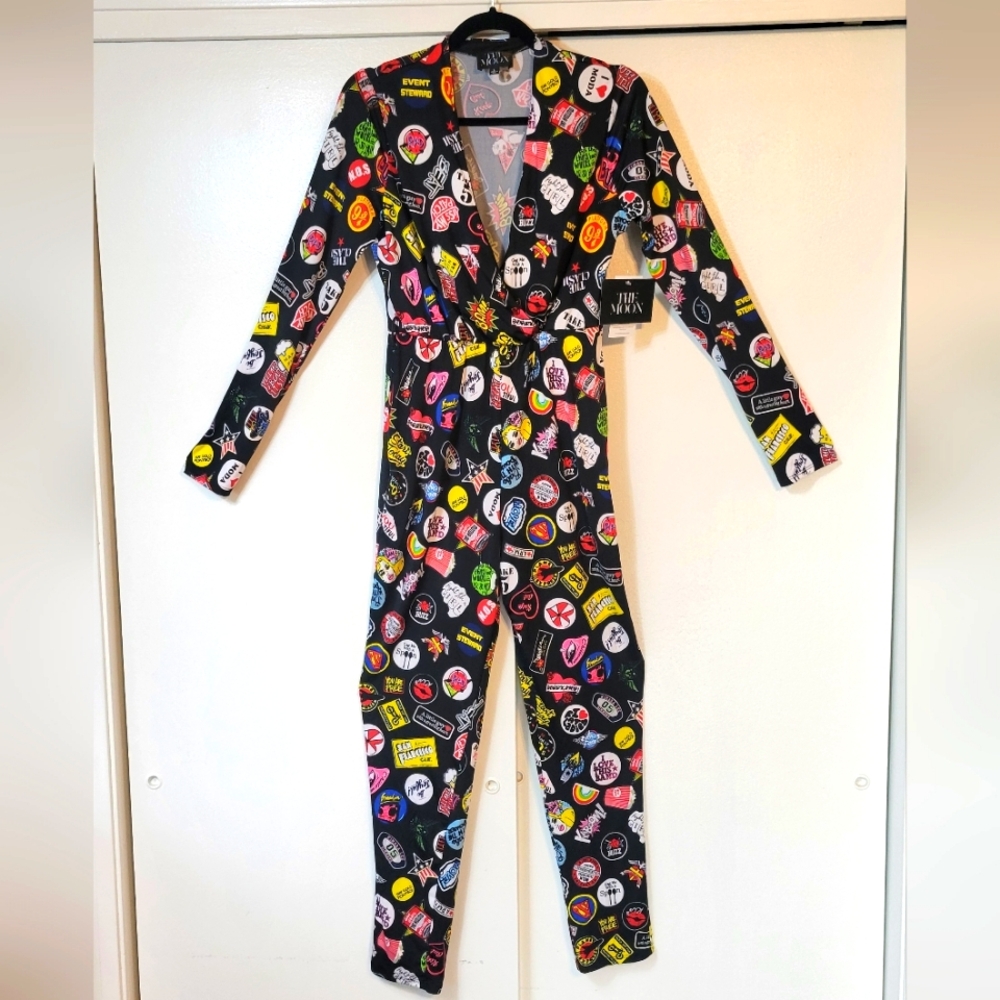 NWT The Moon "patches" jumpsuit